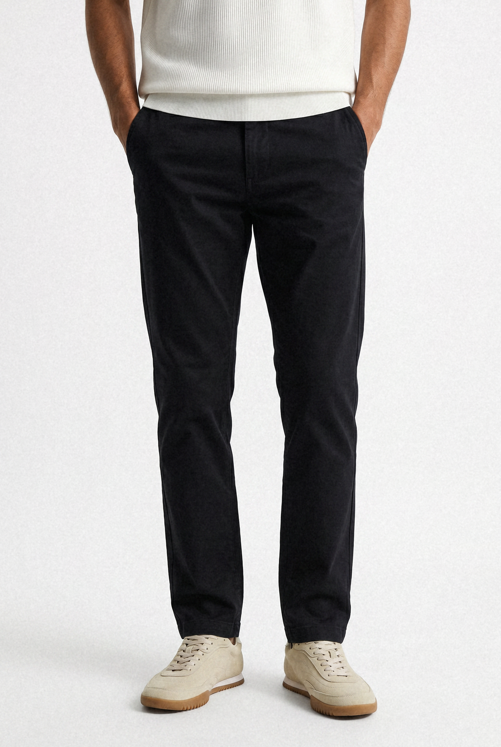 Stretch Chino Pants – Black
