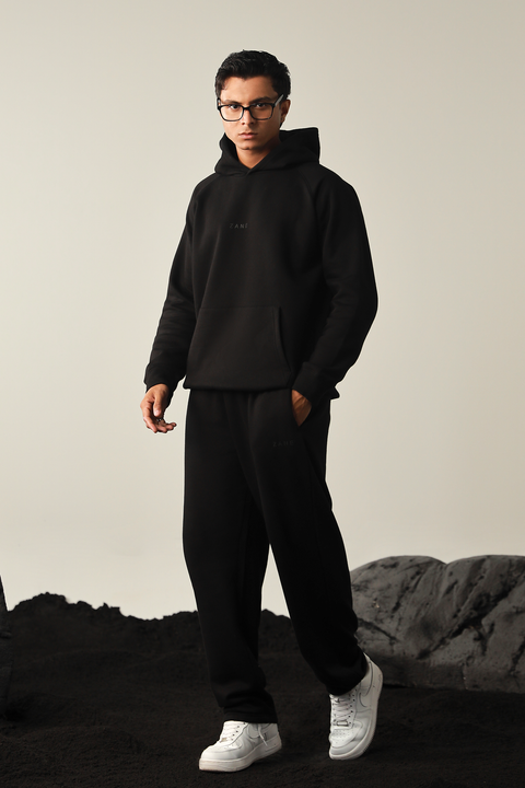 Men Hoodie set - Black