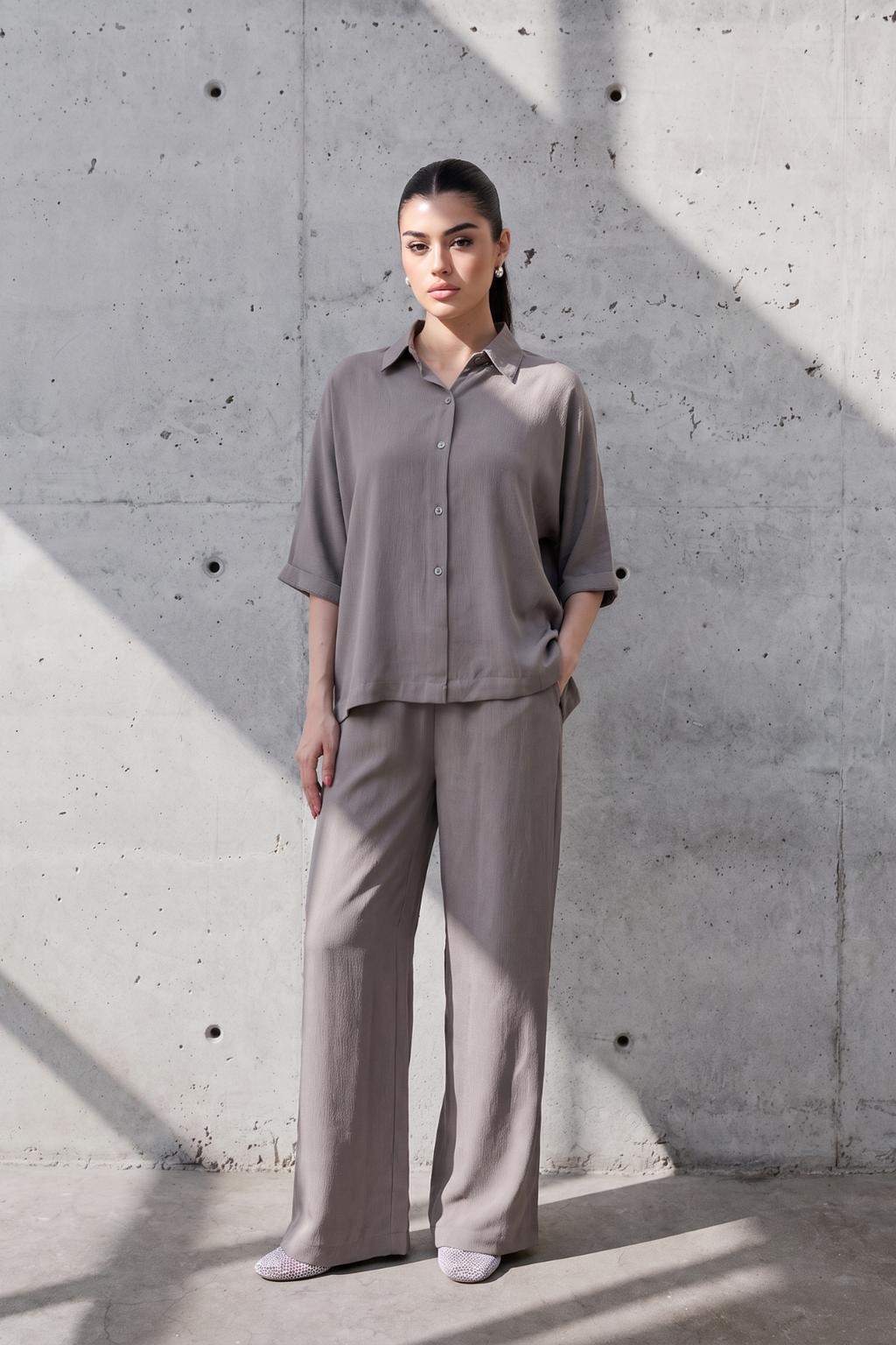 Classic Co-Ord Set - Ash Grey