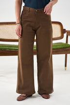 Twill Pants - Brown