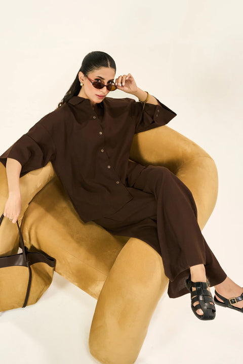 Essential Linen Set - Mocha Brown