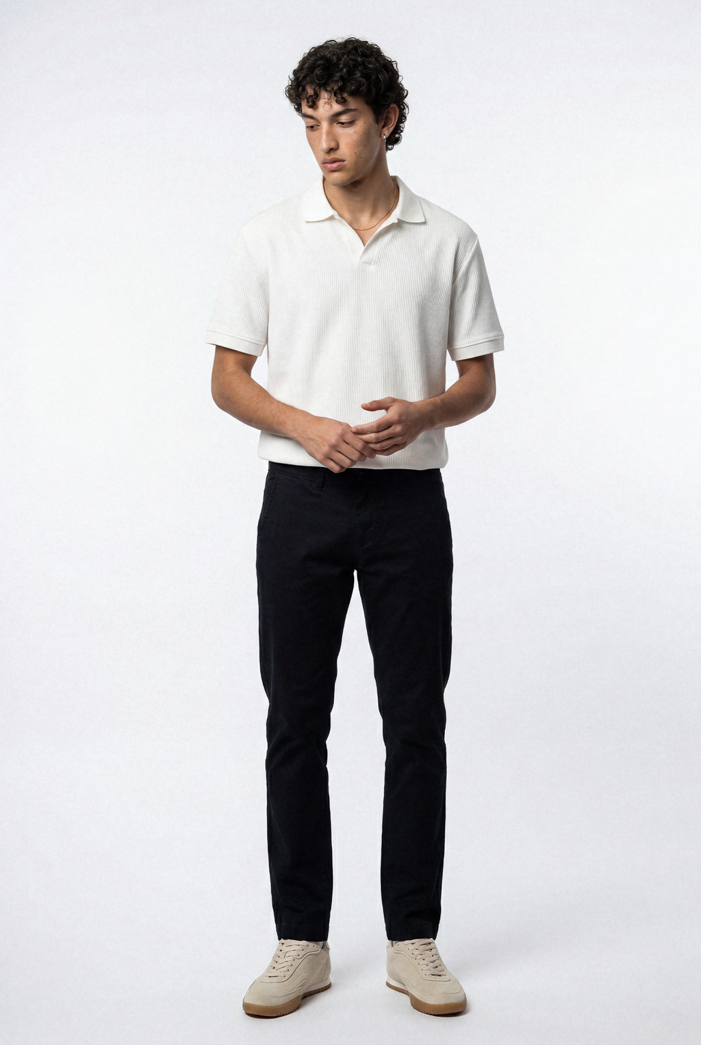 Stretch Chino Pants – Black