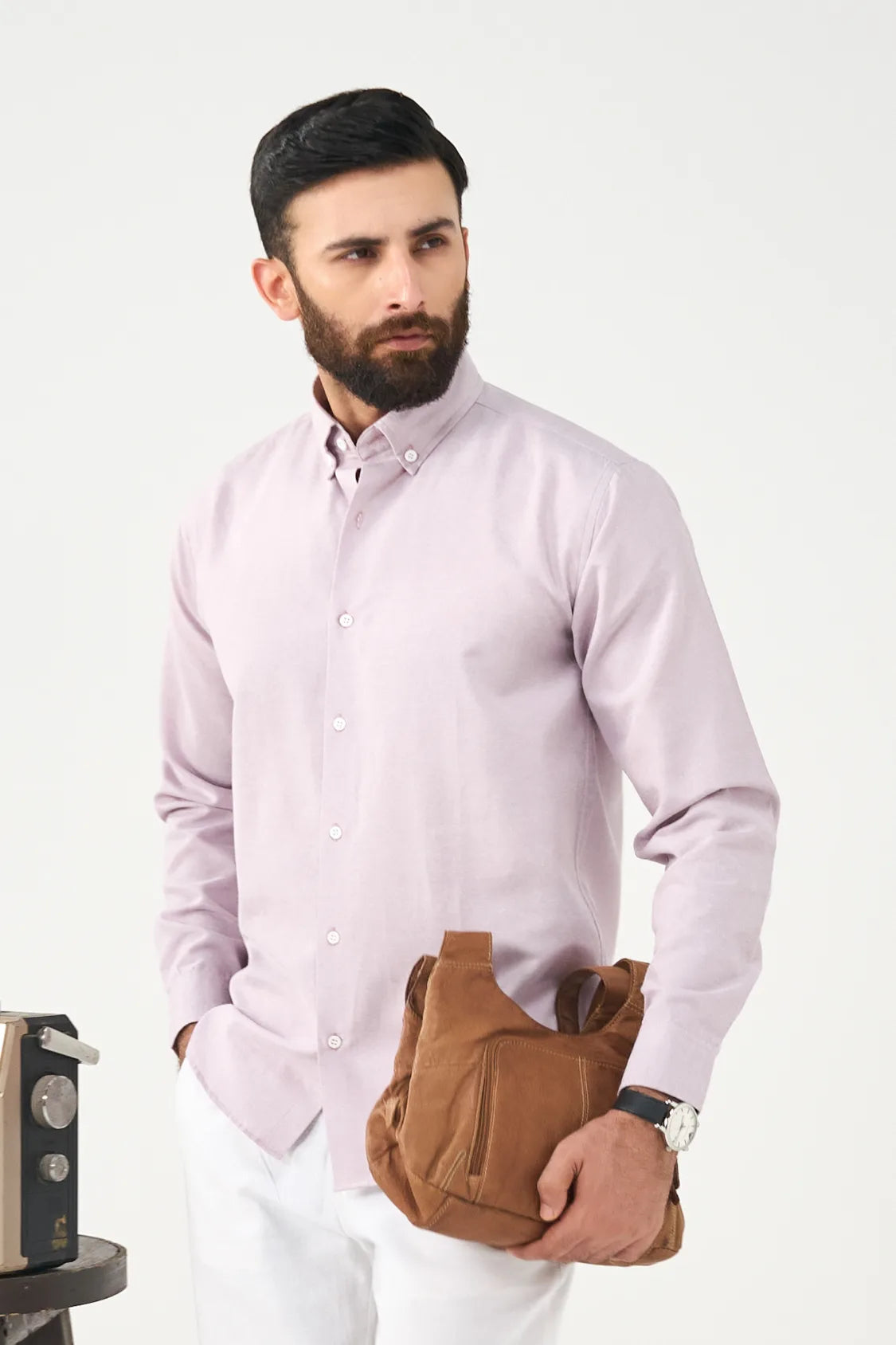 Everyday Linen Shirt - Mauve Fog