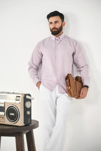 Everyday Linen Shirt - Mauve Fog