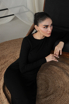 Full sleeves Bodycon Dress - Black