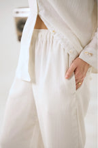 Crinkle Co-Ord Set - Pure White