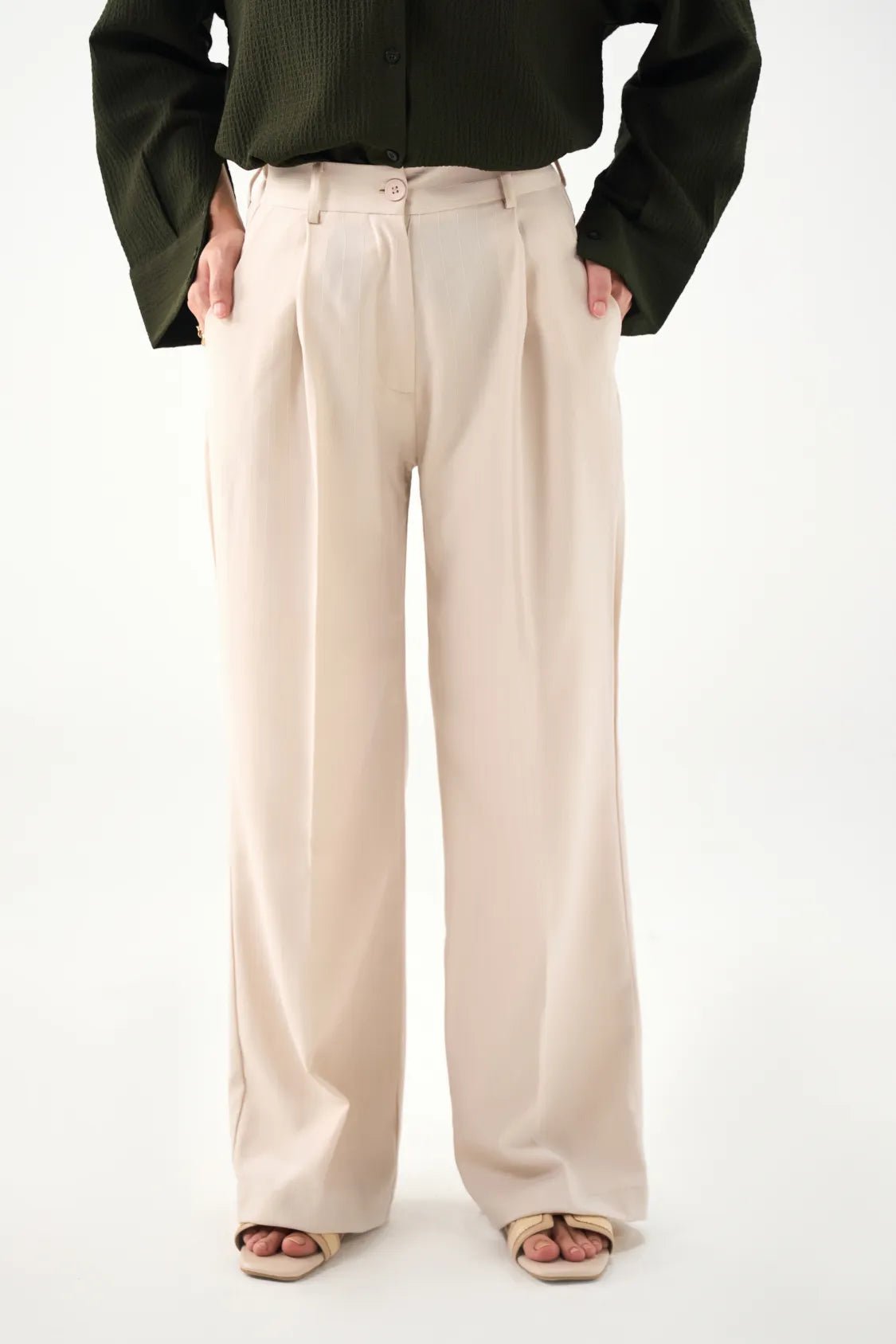 Boss Lady Pants - Cream