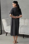 T-Shirt Dress - Charcoal