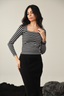 Stripe Square Neck Top