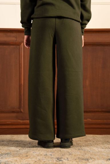 Everyday Wide Leg Sweatpants - Dark Green