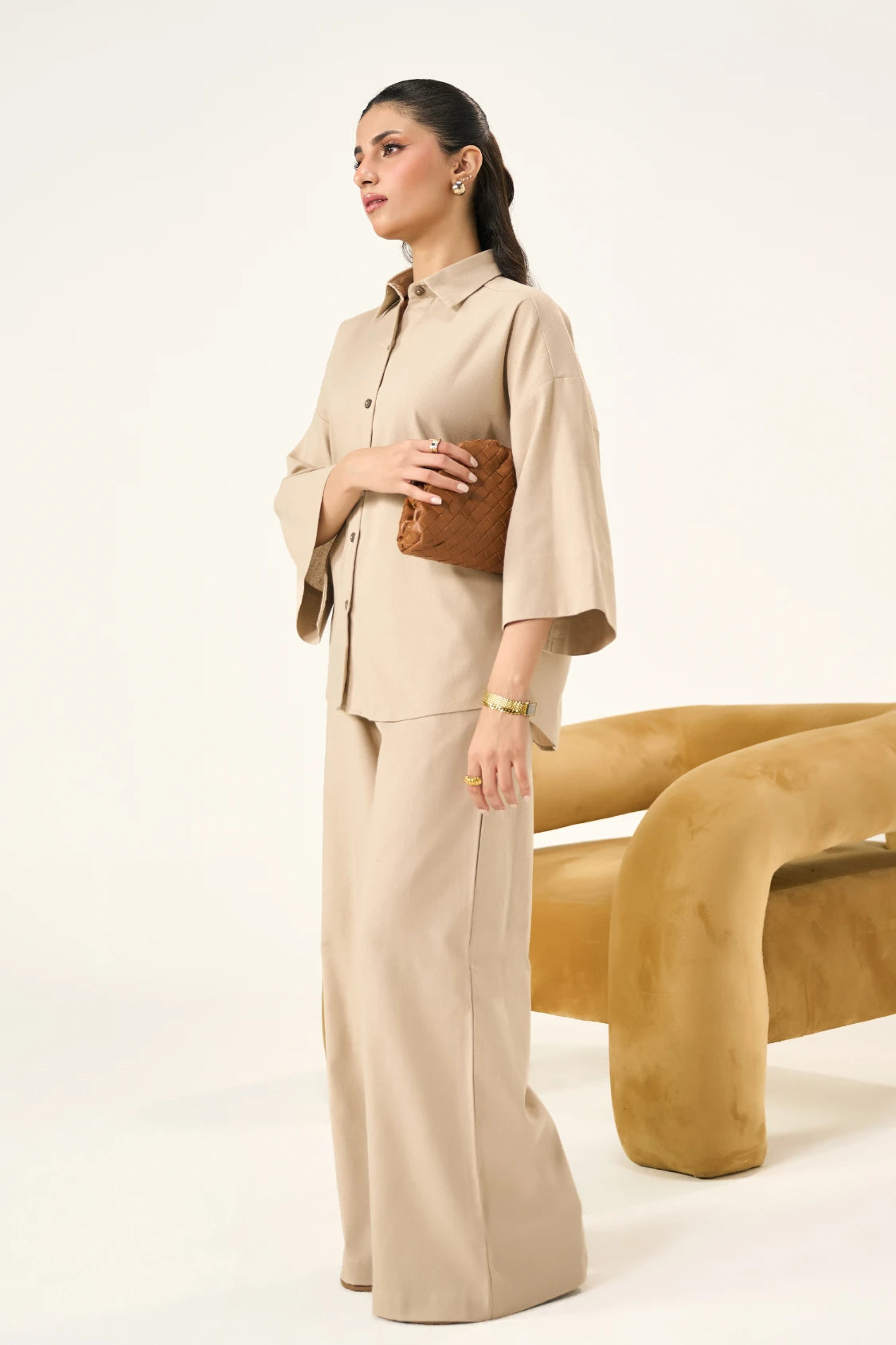 Essential Linen Set - Sandy Beige Secondary image