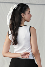 Tank Top White with Black