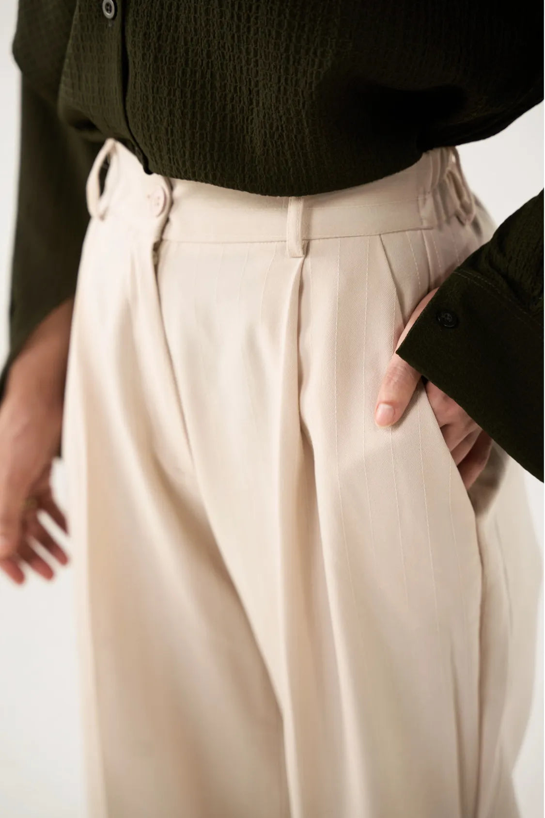 Boss Lady Pants - Cream