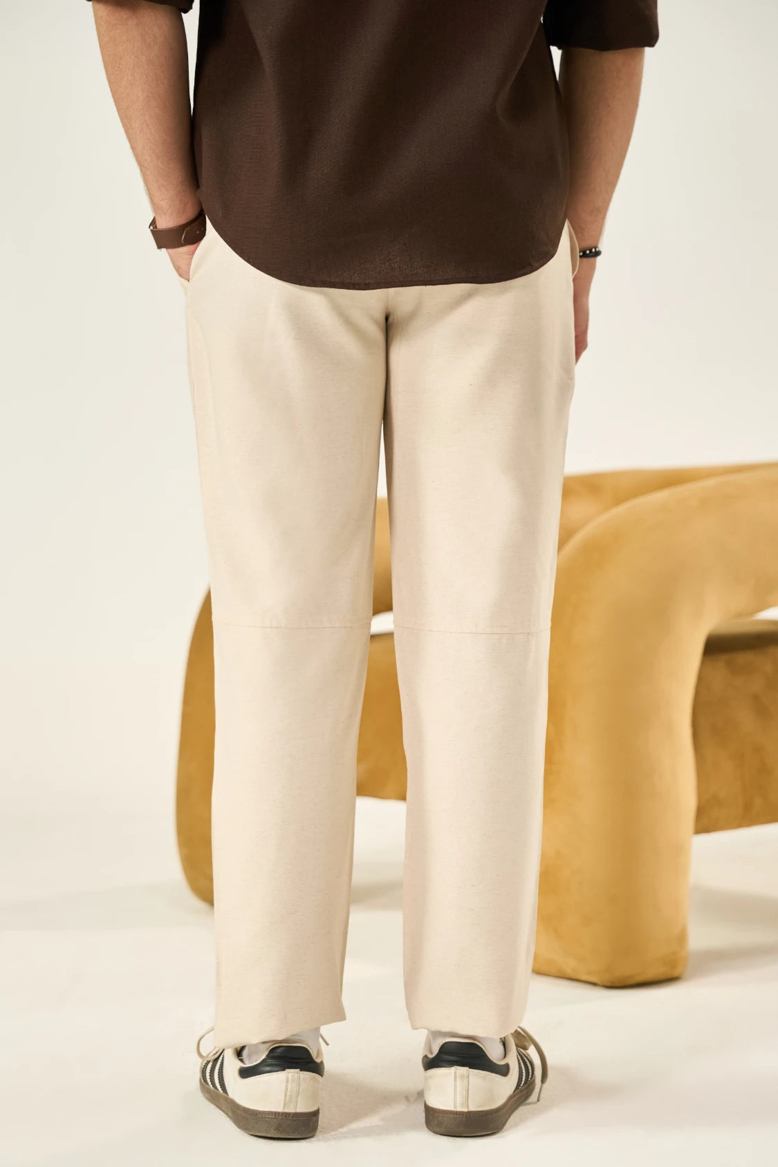 Linen Pants - Beige
