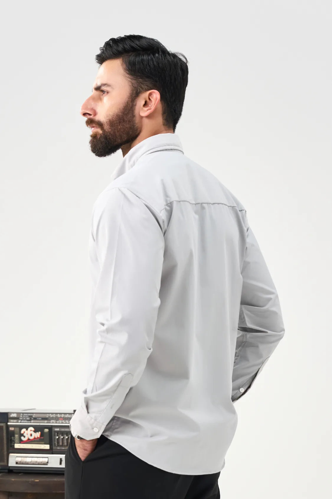 Everyday Solid Shirt - Light Grey
