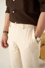 Linen Pants - Beige