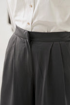 Wide Tailored Pants - Grey