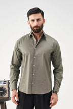 Everyday Linen Shirt - Olive Green