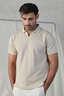 Textured Polo Shirt – Sand