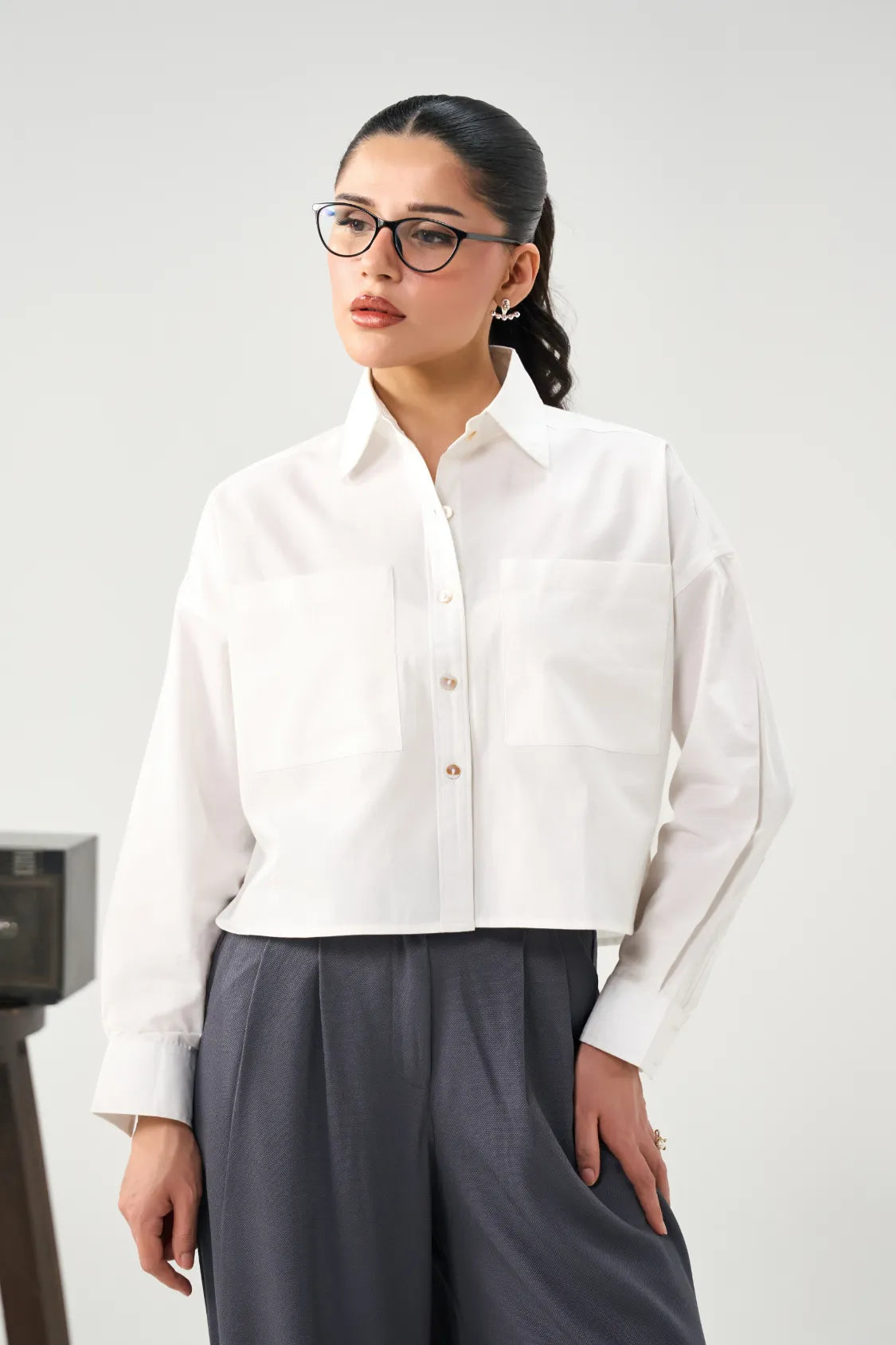 Boxy Shirt - Cloud White