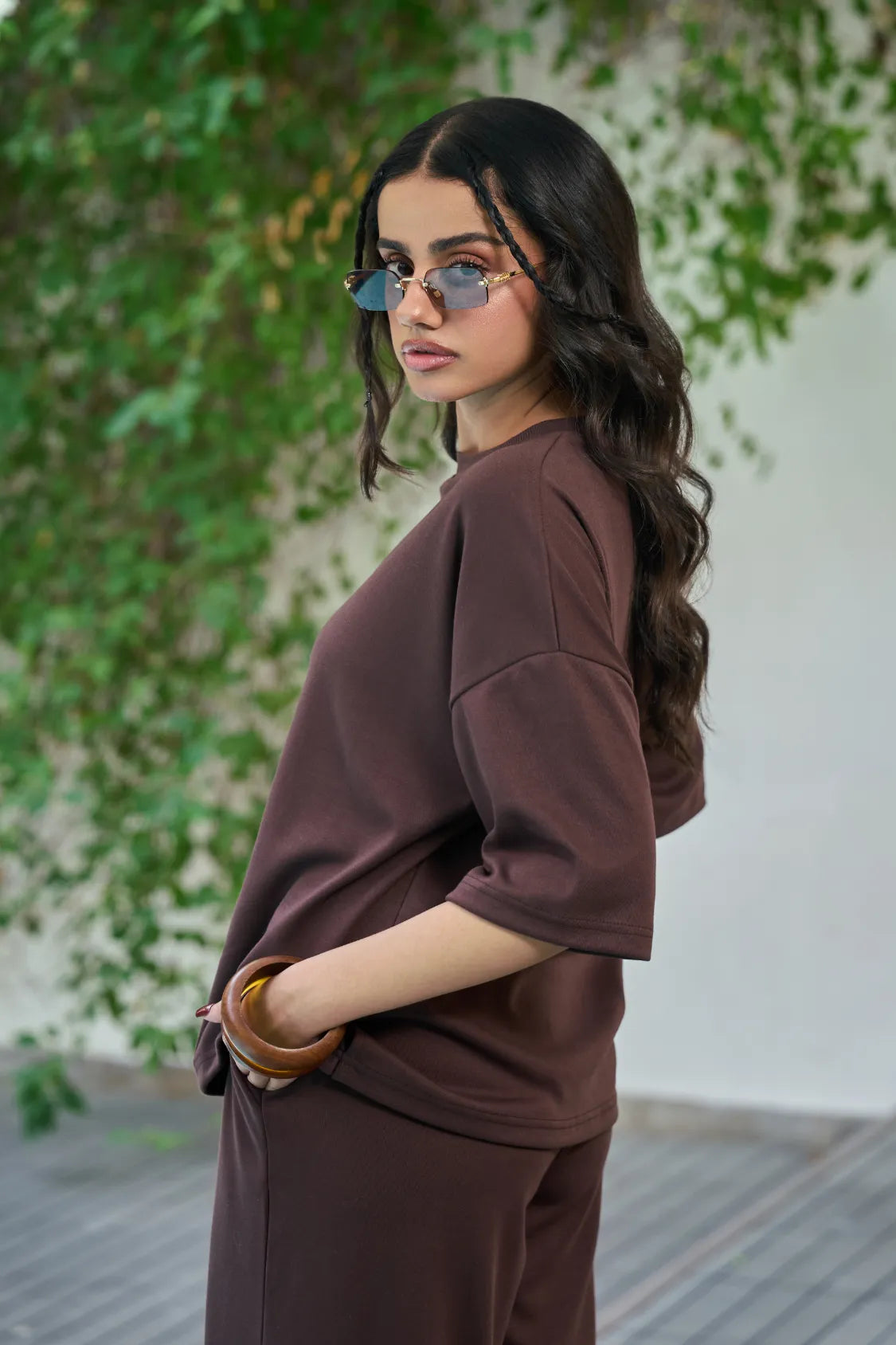 Everywear Co-Ord Set - Brown