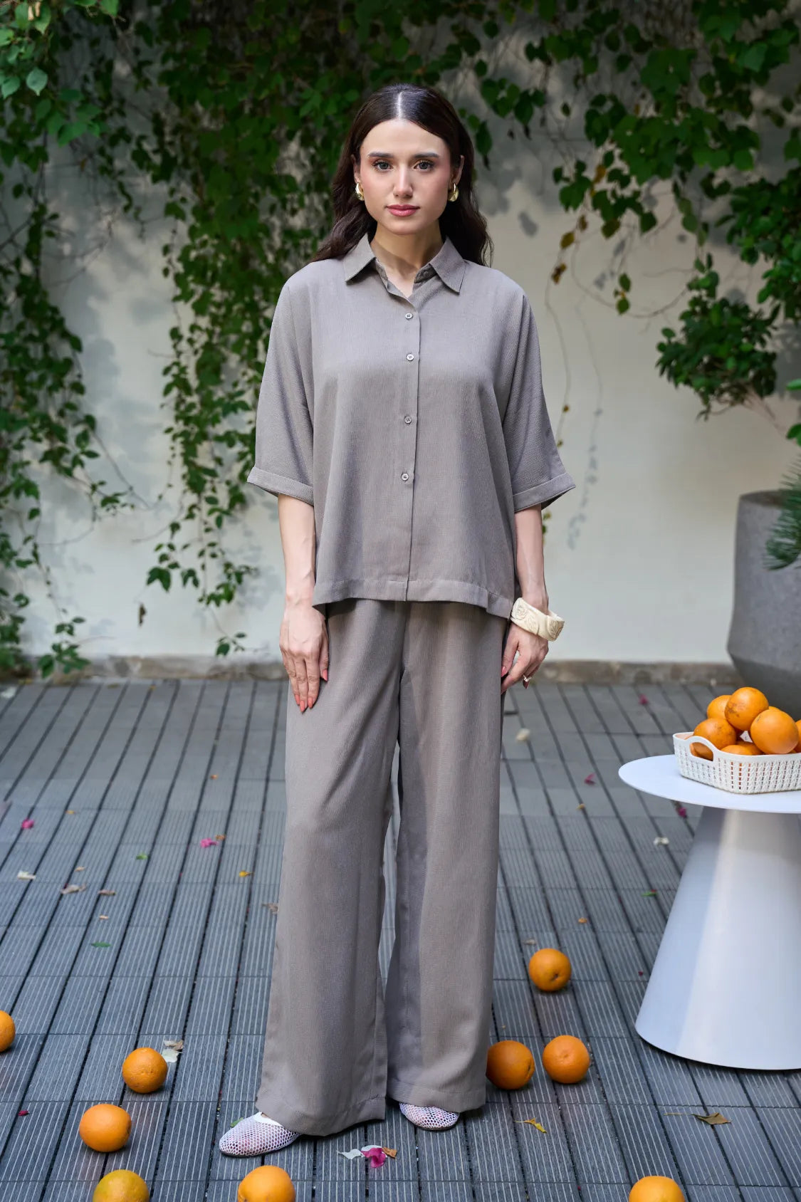 Classic Co-Ord Set - Ash Grey Main image