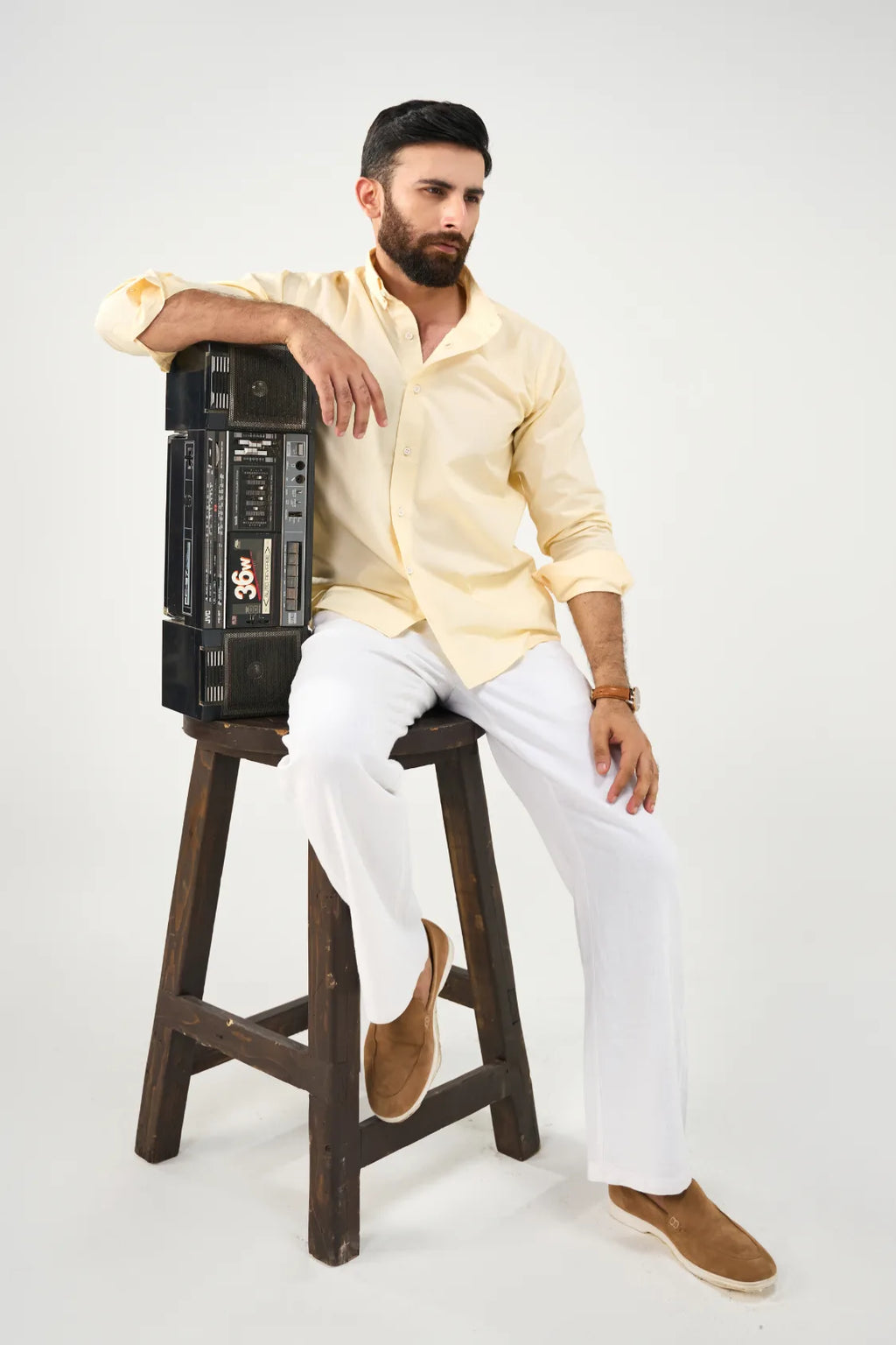 Everyday Solid Shirt - Sand Yellow