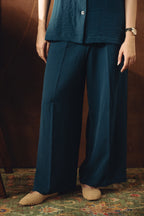 Shawl Collar Co-ord Set - Dark Teal