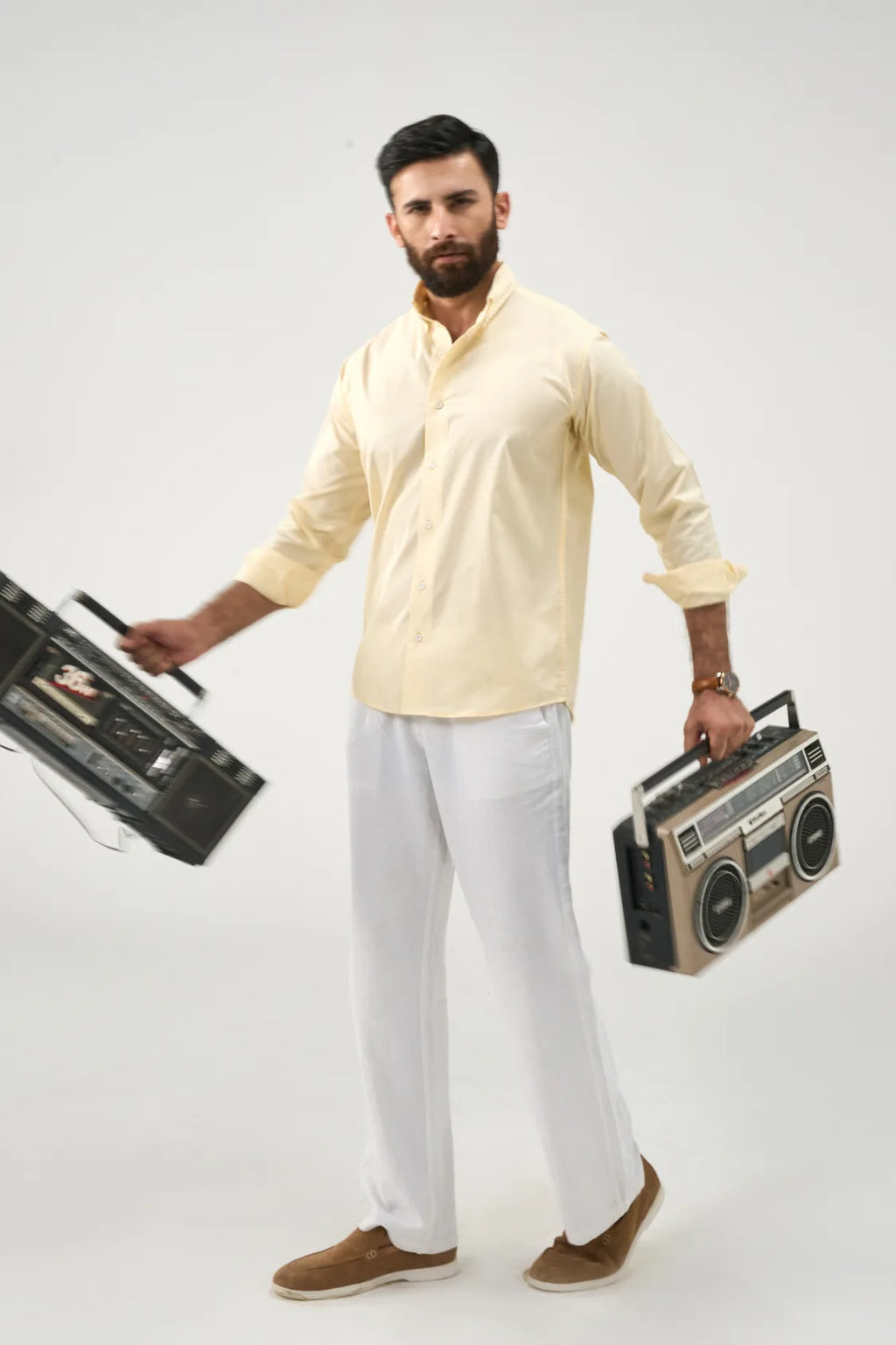 Everyday Solid Shirt - Sand Yellow
