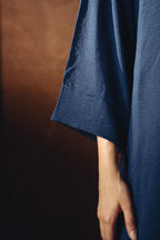 Textured Button Down Co-ord Set - Navy