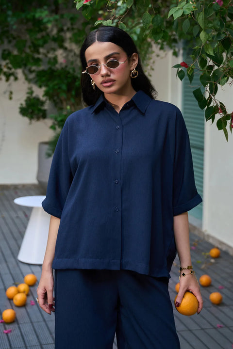Classic Co-Ord Set - Deep Blue
