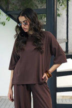 Everywear Co-Ord Set - Brown