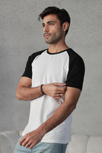 Raglan T-Shirt – White & Black