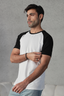 Raglan T-Shirt – White & Black