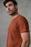 Textured T-Shirt Rust