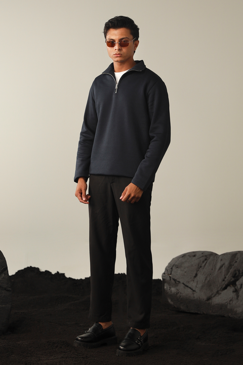 Half Zip Sweatshirt - Navy