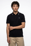 Pique Texture Polo Shirt – Black