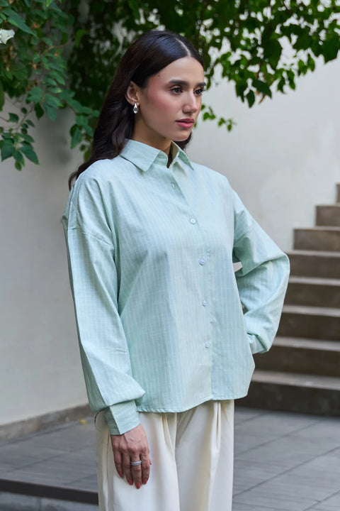 Cotton Candy Shirt - Pastel Green