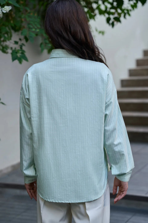 Cotton Candy Shirt - Pastel Green