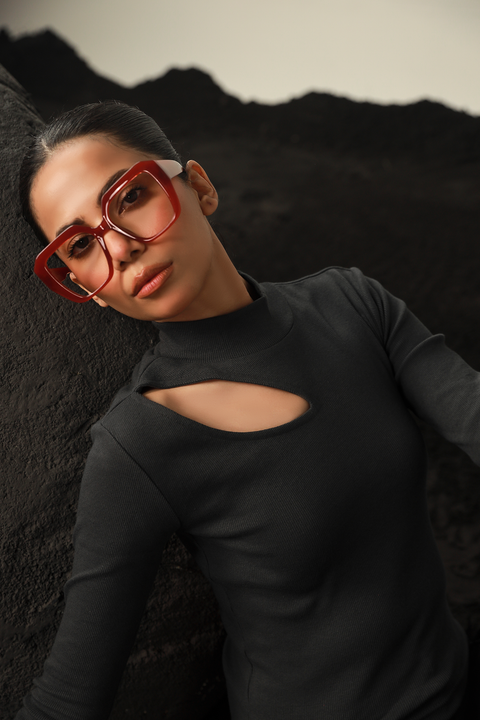 Mock Neck Top - Graphite