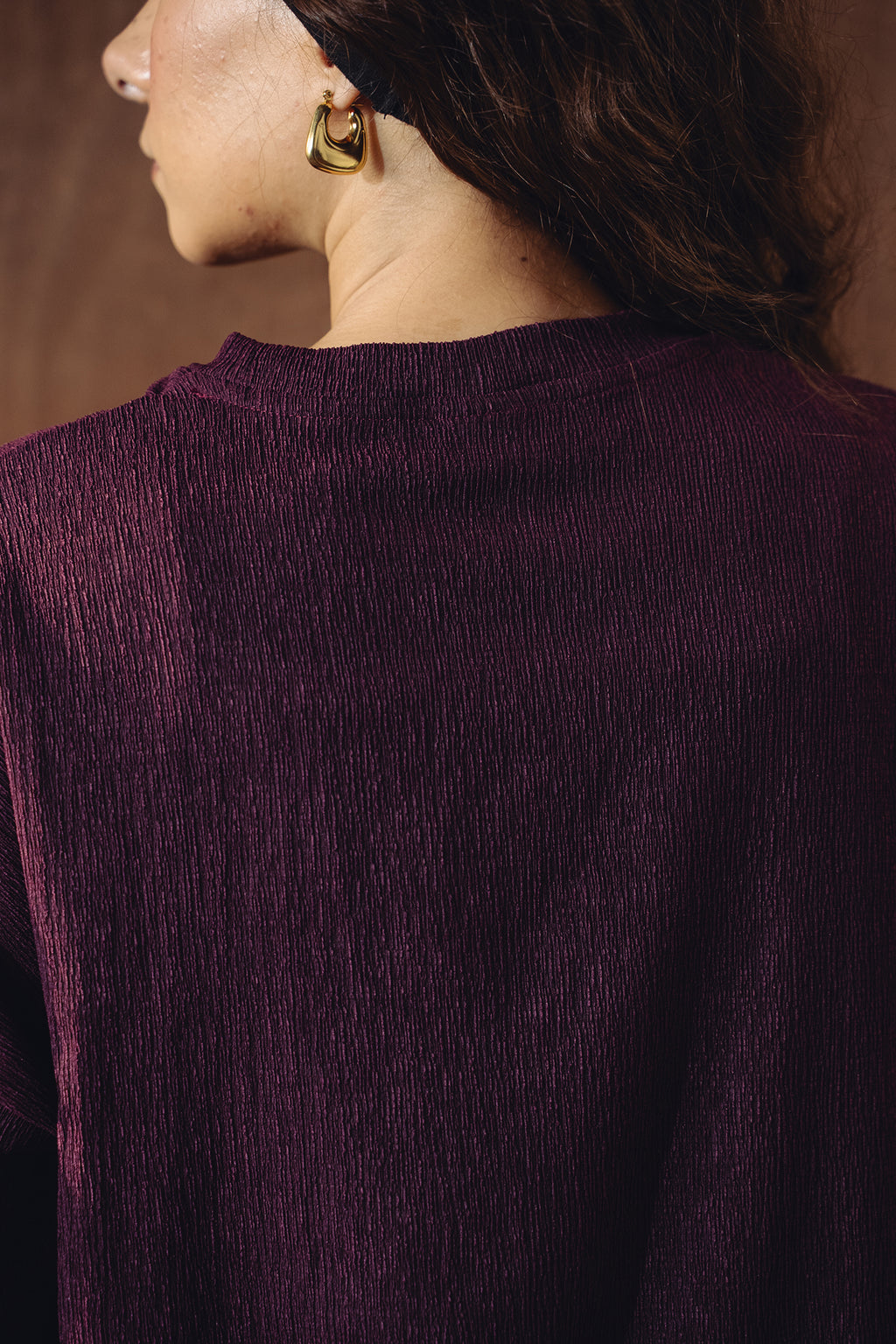 Relax Fit Textured Co-ord Set - Magenta