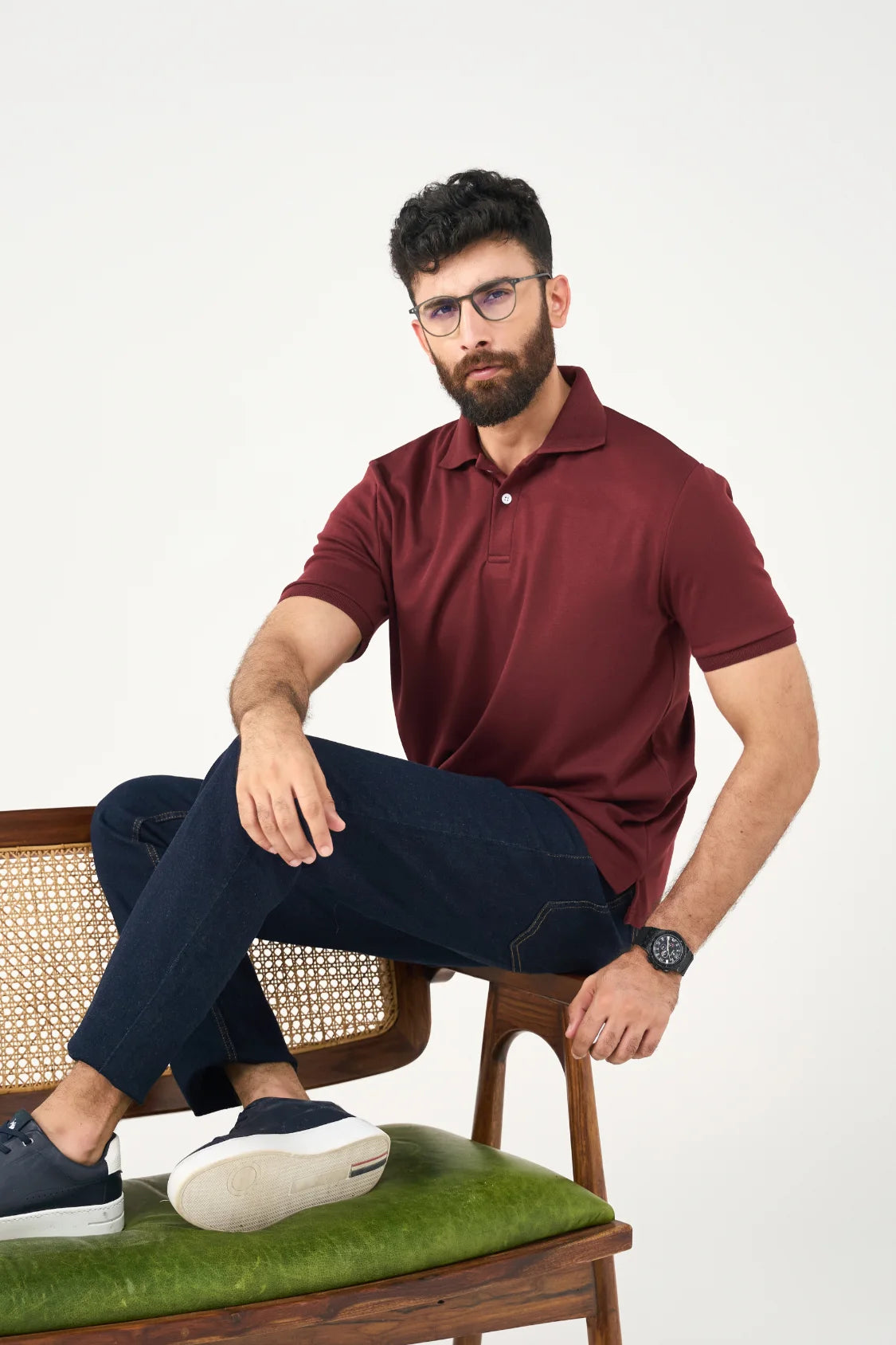 Anywear Polo - Deep Maroon