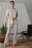 Textured Oversized Set - Nude