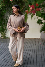Button-Down Shirt - Brown