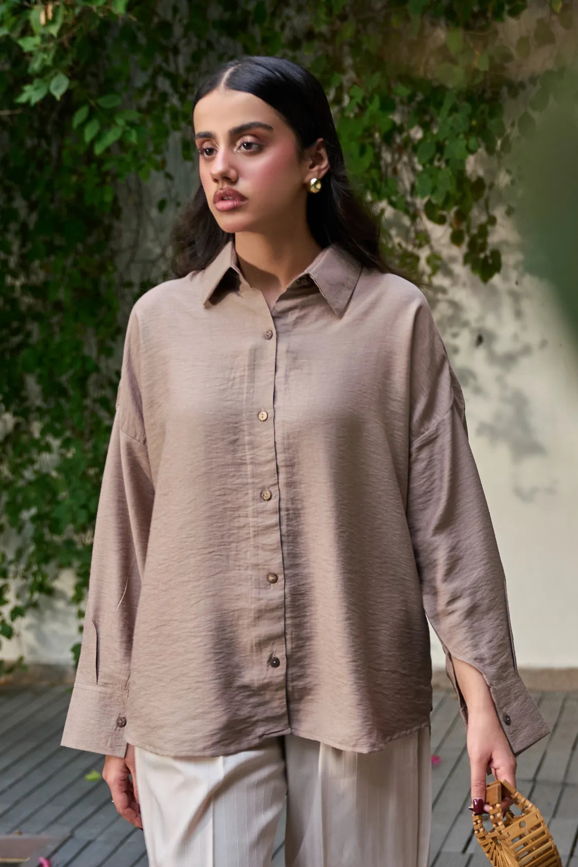 Button-Down Shirt - Brown Secondary image