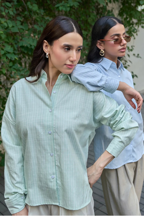 Cotton Candy Shirt - Pastel Green