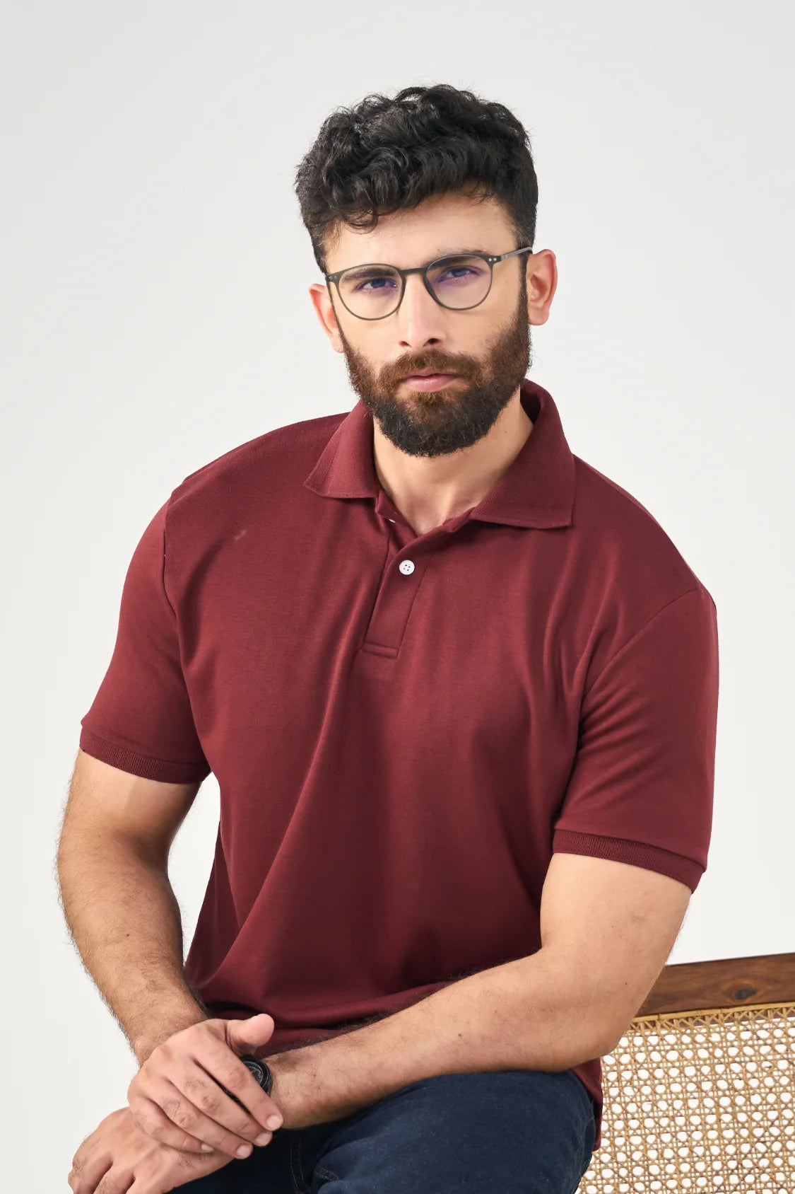 Anywear Polo - Deep Maroon