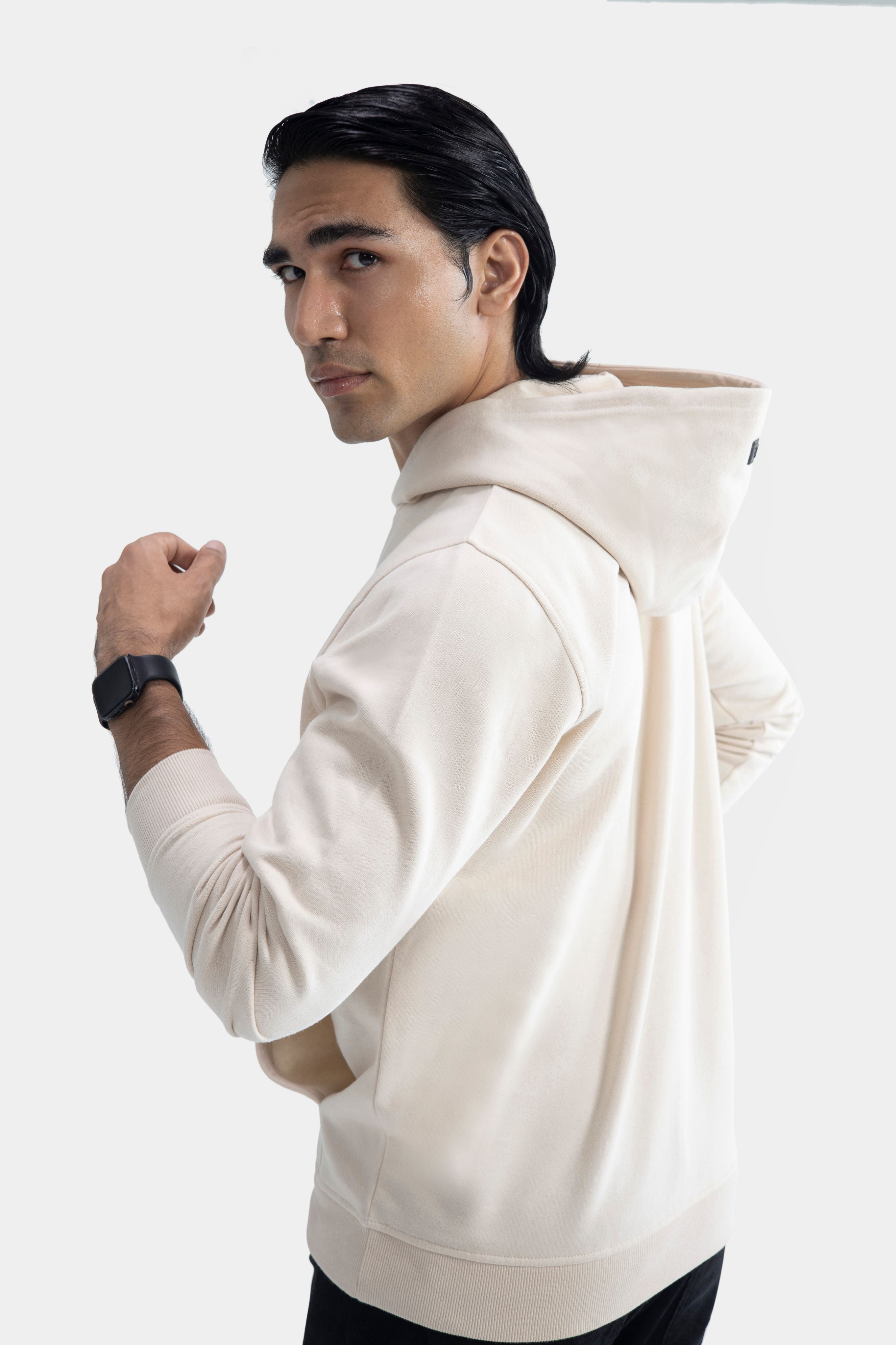 Pullover Hoodie – Beige Secondary image