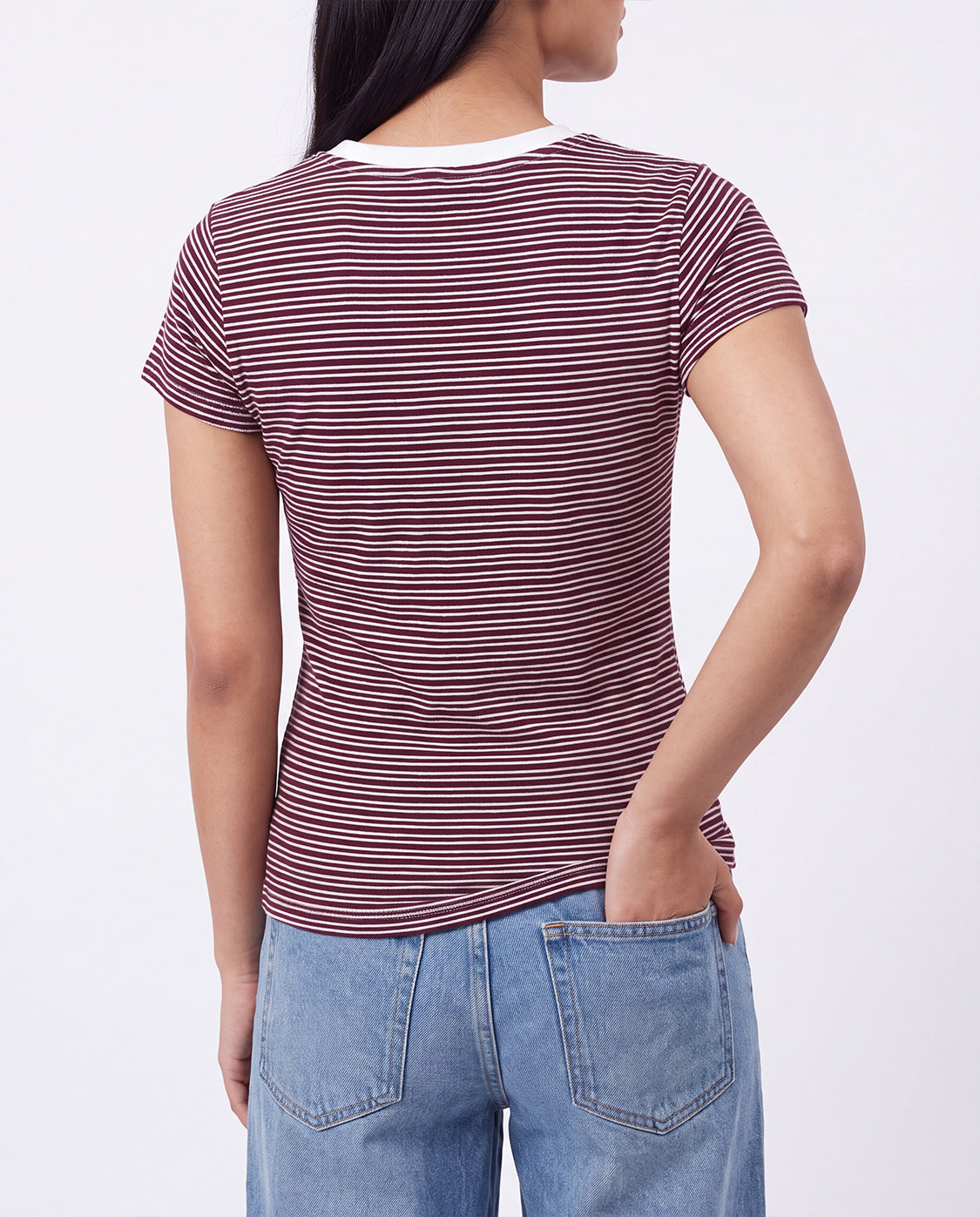 Barcode Striped Tee Secondary image