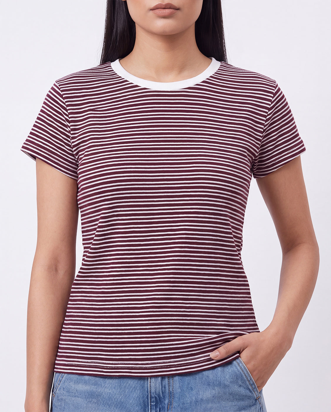 Barcode Striped Tee